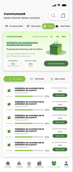 Suivi des cotisations